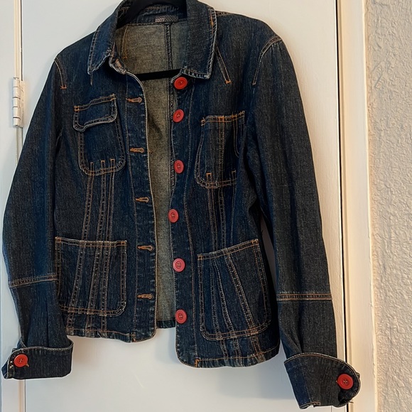 Vintage Dirty Denim Jean Jacket - Picture 2 of 8